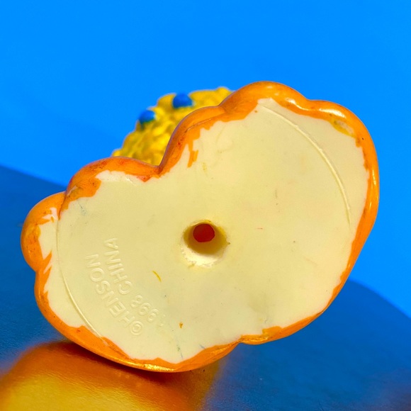 SESAME STREET 1990’s BIG BIRD JIM HENSON MUPPET HARD PLASTIC FIGURE HAND PAINTED - Picture 15 of 15